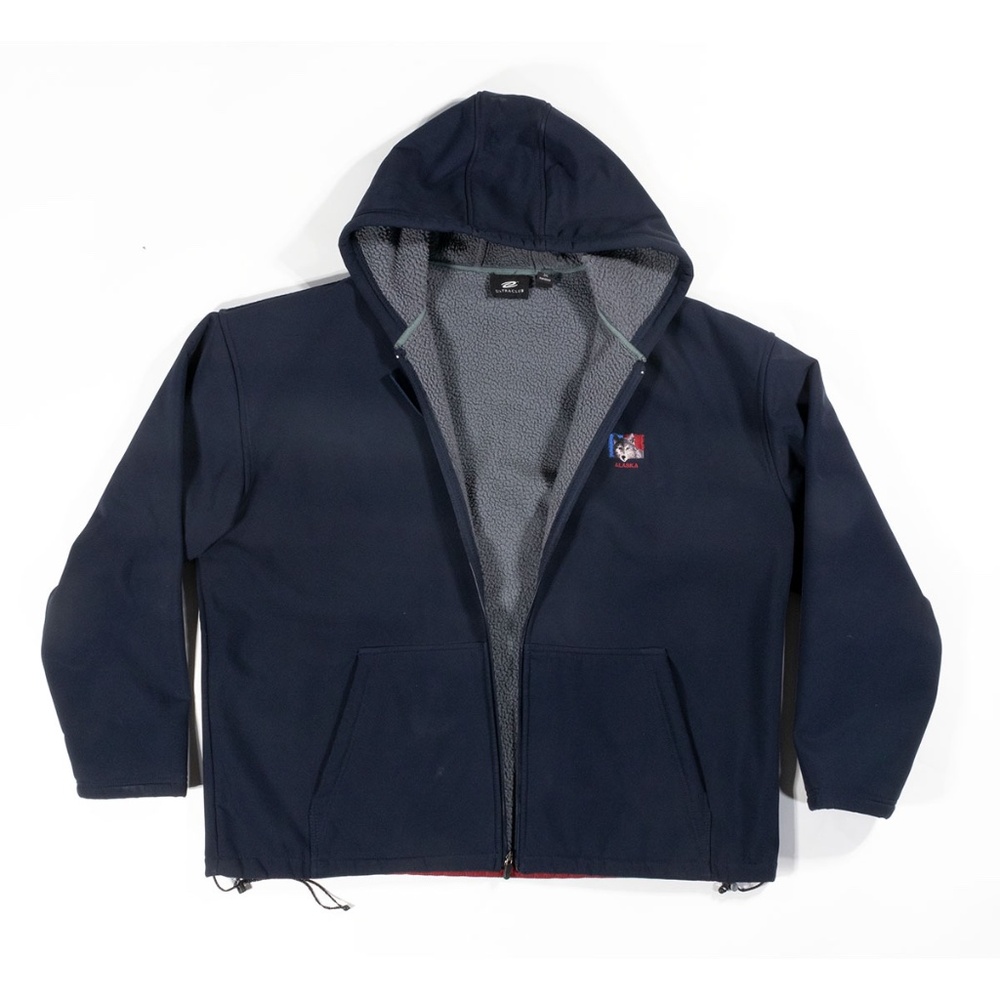 Men's Winter Jacket With Hood, Front Zipper